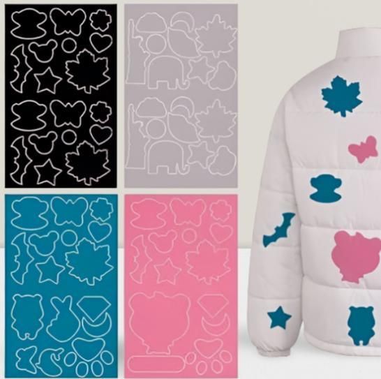 Fabric Patch Sticker (2 Sheets) Self Adhesive