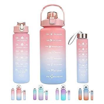 Pack of 3 Motivational Water Bottles